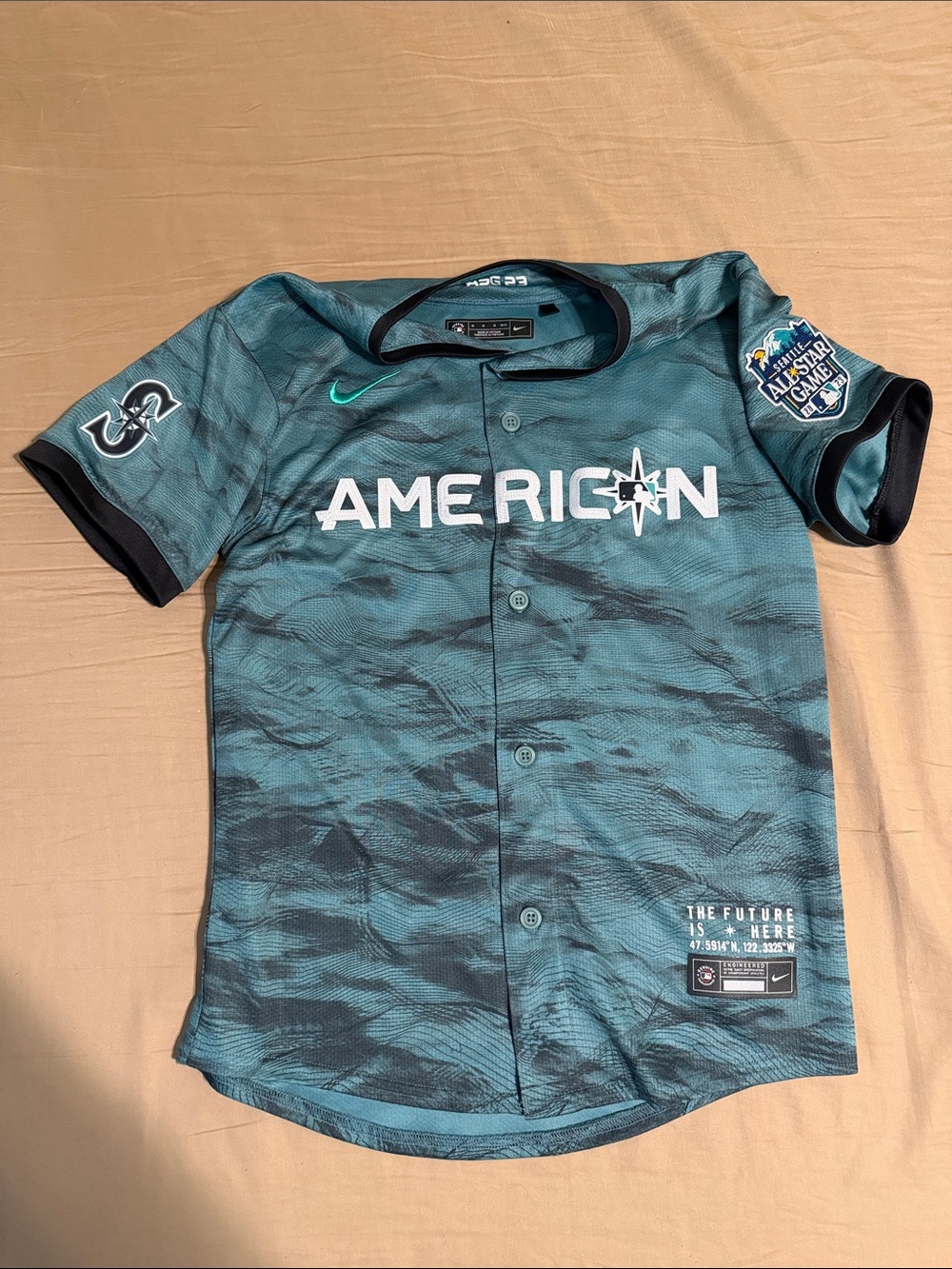 Youth American League Seattle Mariners Nike 2023 All-Star game limited jersey